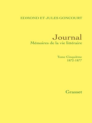 cover image of Journal, tome cinquième